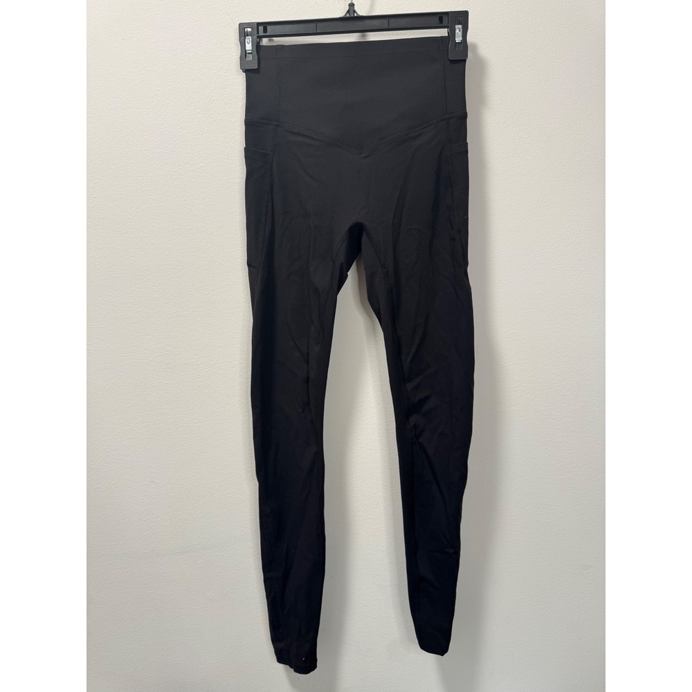 Halara Tummy Control Butt Lift Full Length Black Leggings with Pockets Size XS